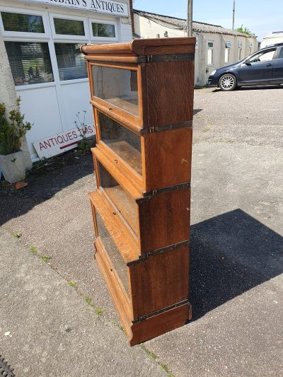 Antique Edwardian Globe Wernick Stacking Bookcase - Image 7
