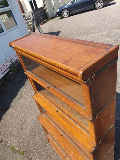 Antique Edwardian Globe Wernick Stacking Bookcase - Image 6