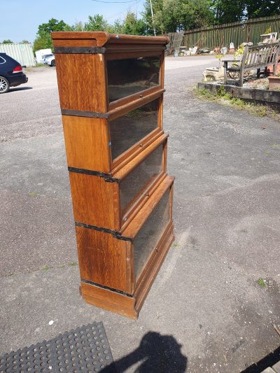 Antique Edwardian Globe Wernick Stacking Bookcase - Image 5