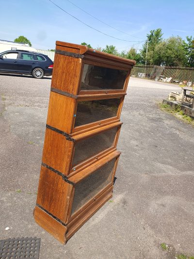 Antique Edwardian Globe Wernick Stacking Bookcase - Image 4