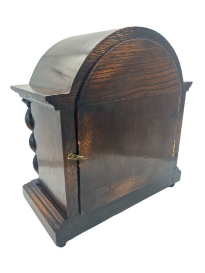 Lovely English Oak Case Astral Mantel Clock – 8 Day gong striking Clock - Image 5