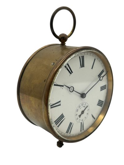 Rare wonderful Brevete Round Carriage alarm clock – ca1890 - Image 10