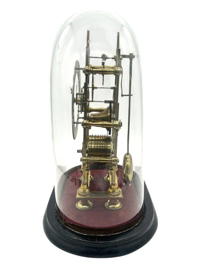 Wonderful Victorian 5 spoked chain driven fusee Mantel Clock - ca1860 - Image 5