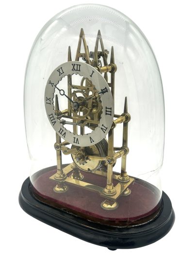 Wonderful Victorian 5 spoked chain driven fusee Mantel Clock - ca1860 - Image 4
