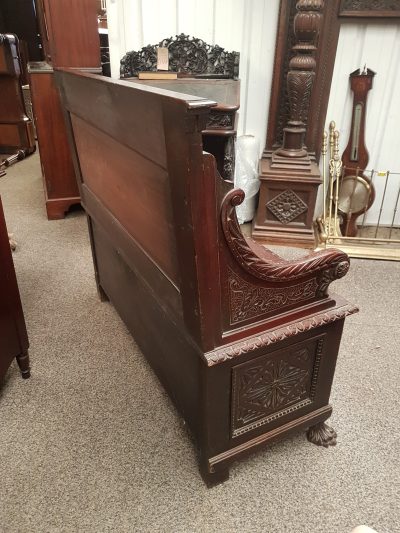 Antique Hall Seat Bench - Image 9
