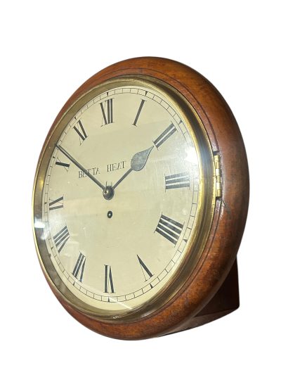Wonderful Victorian walnut case English Fusee dial clock – ca1890 - Image 6