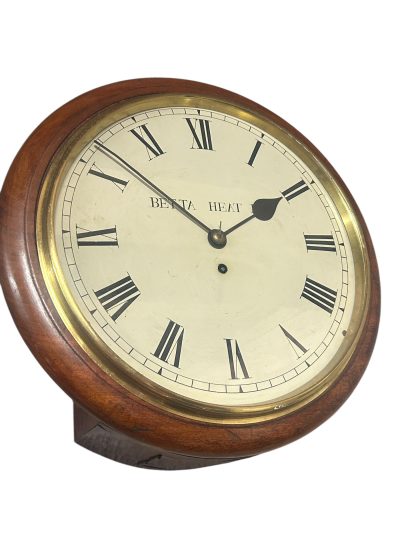 Wonderful Victorian walnut case English Fusee dial clock – ca1890 - Image 5