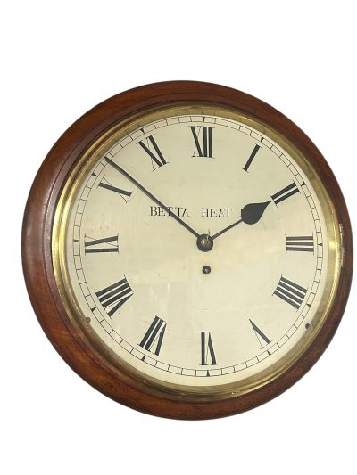 Wonderful Victorian walnut case English Fusee dial clock – ca1890 - Image 3