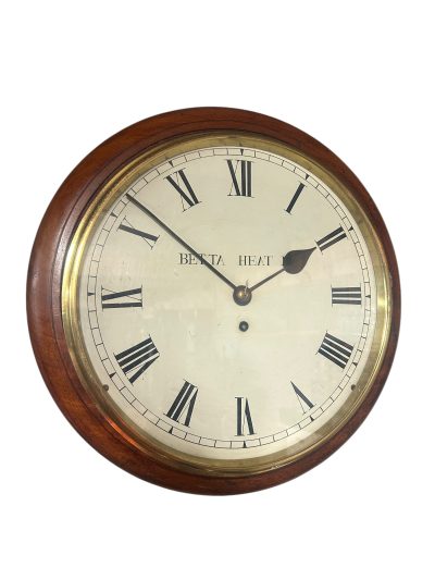 Wonderful Victorian walnut case English Fusee dial clock – ca1890 - Image 2