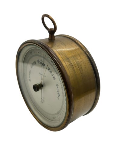 Antique compensating aneroid wall Barometer - Image 6