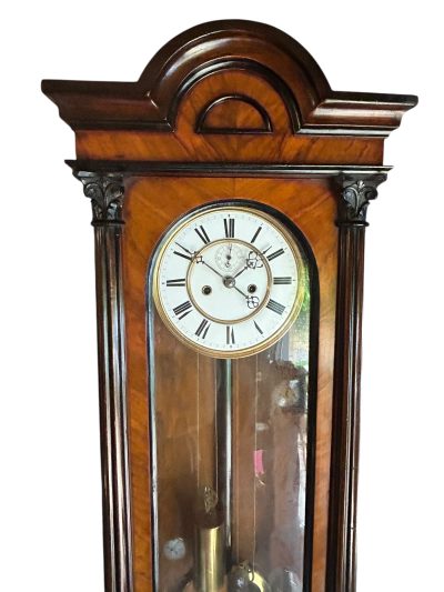Fabulous Gustav becker Vienna twin Weight Wall clock -  ca1890 - Image 9