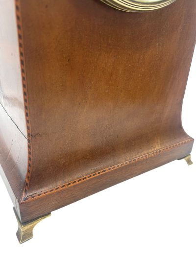 Antique 8 day inlaid case Mantel clock – ca 1905 - Image 3