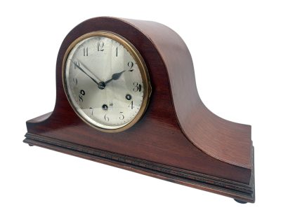 Antique Art deco inspired Napoleon hat shape musical mantel clock - Image 4