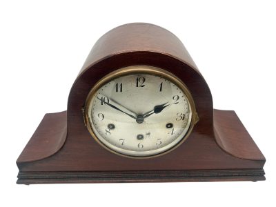 Antique Art deco inspired Napoleon hat shape musical mantel clock - Image 3