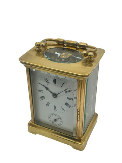 Fantastic Antique French alarm Carriage Clock – 8-Day Carriage Clock C1890 - Image 8