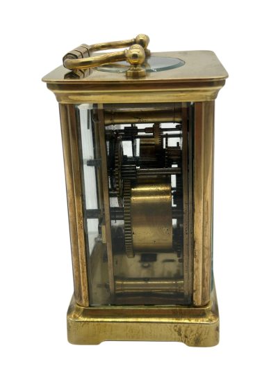 Fantastic Antique French alarm Carriage Clock – 8-Day Carriage Clock C1890 - Image 5