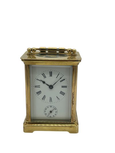 Fantastic Antique French alarm Carriage Clock – 8-Day Carriage Clock C1890 - Image 2
