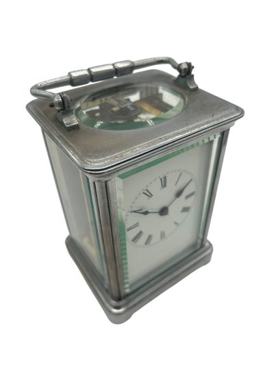 Fabulous antique  French Chrome plated Carriage Clock – ca1880 - Image 8