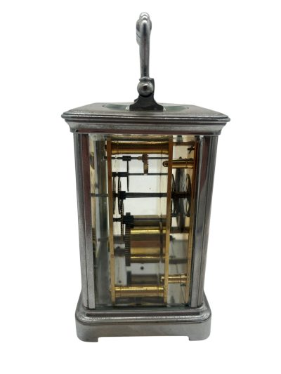 Fabulous antique  French Chrome plated Carriage Clock – ca1880 - Image 7