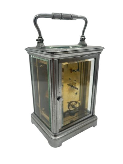 Fabulous antique  French Chrome plated Carriage Clock – ca1880 - Image 5