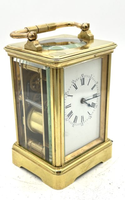 Charming antique Jacot striking Carriage Clock - Image 9