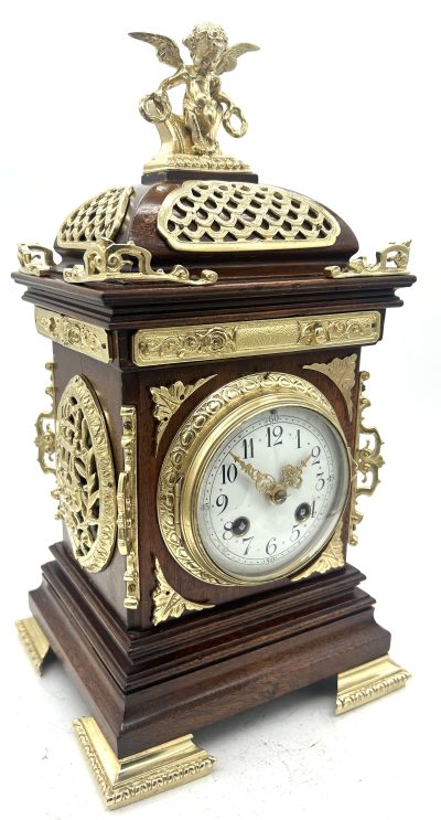 Fabulous Antique French cubed Mantel Clock – ca1880 - Image 10
