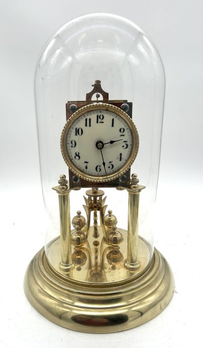 Lovely Antique German 400-Day Torsion Clock German Anniversary Clock Mantel Clock C1900 - Image 10