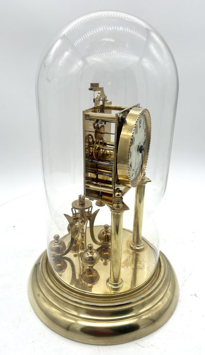 Lovely Antique German 400-Day Torsion Clock German Anniversary Clock Mantel Clock C1900 - Image 8