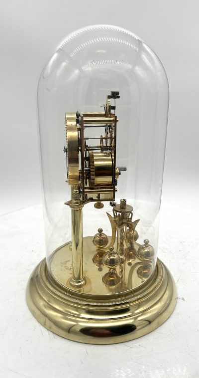 Lovely Antique German 400-Day Torsion Clock German Anniversary Clock Mantel Clock C1900 - Image 4