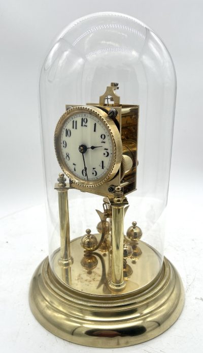 Lovely Antique German 400-Day Torsion Clock German Anniversary Clock Mantel Clock C1900 - Image 3