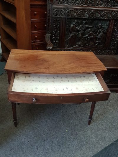 Antique Bow Front Side Table - Image 3