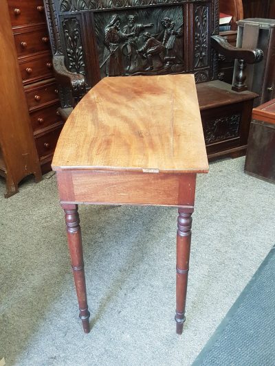 Antique Bow Front Side Table - Image 5