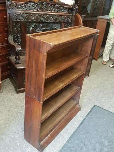 Small Antique Edwardian Oak Bookcase - Image 4