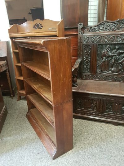 Small Antique Edwardian Oak Bookcase - Image 6