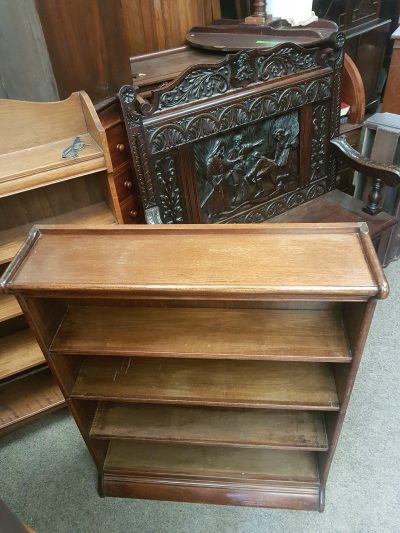 Small Antique Edwardian Oak Bookcase - Image 5