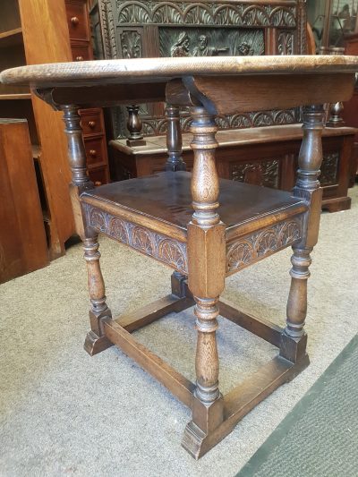 Antique Oak Monks Chair Table - Image 13