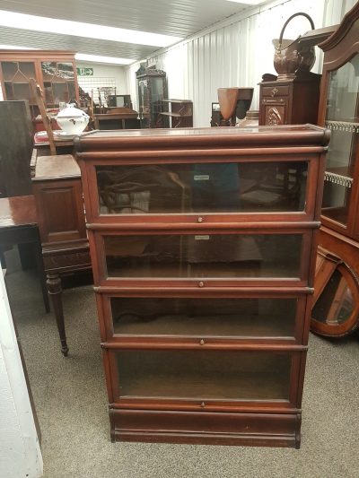 Good Edwardian Globe Wernicke Oak Bookcase - Image 2