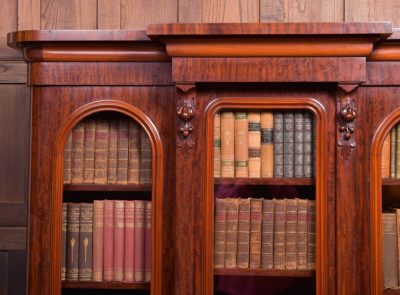 Victorian Mahogany Breakfront Bookcase SAI2194 - Image 3
