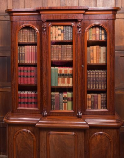 Victorian Mahogany Breakfront Bookcase SAI2194 - Image 4