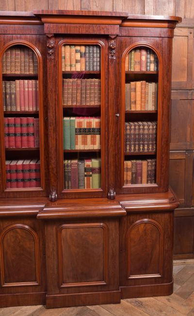 Victorian Mahogany Breakfront Bookcase SAI2194 - Image 7