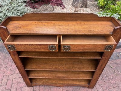 Arts & Crafts Oak Bookcase - Image 3