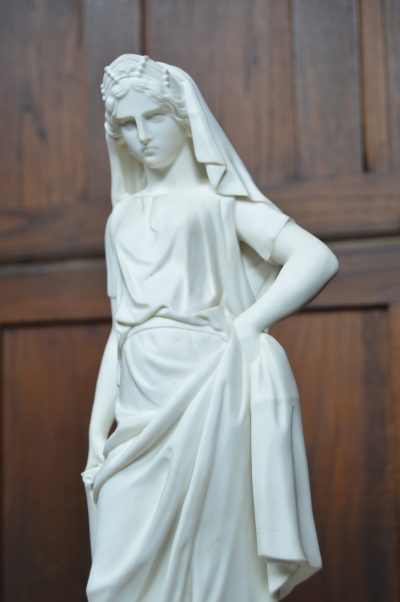 Victorian Royal Worcester Parian Ware Figure SAI3383 - Image 8
