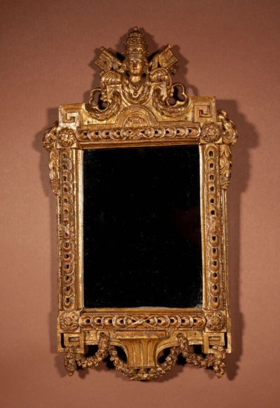 Papal Interest A Fine Mirror With The Papal Coat Of Arms With the Two keys Last Quarter 18th Century. - Image 2