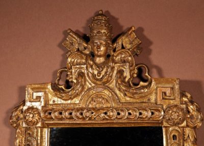Papal Interest A Fine Mirror With The Papal Coat Of Arms With the Two keys Last Quarter 18th Century. - Image 4