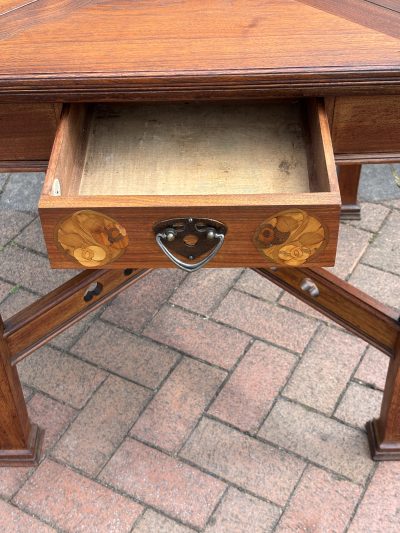Arts & Crafts Walnut Card Table - Image 4