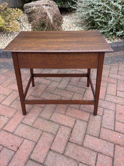Arts & Crafts Oak Side Table - Image 5