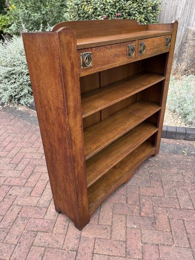 Arts & Crafts Oak Bookcase - Image 5