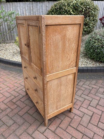 Heals Limed Oak Tallboy - Image 7