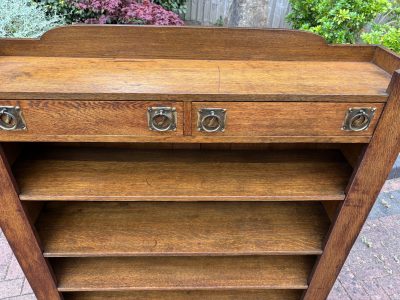 Arts & Crafts Oak Bookcase - Image 4