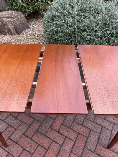 Mid Century Teak Extending Dining Table - Image 6